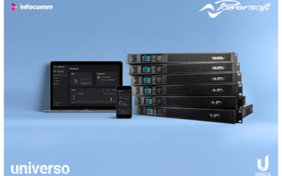 Powersoft lanzará las plataformas UNICA y UNIVERSO en INFOCOMM 2023