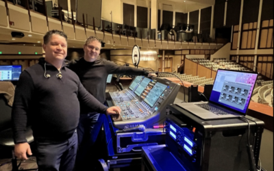 Legendario Árbol de Navidad cantante de Portland con el sistema Lectrosonics M2 Duet